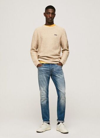 Pepe Jeans Hatch regular slim fit regular waist jeans promoção