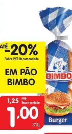 Minipreço Pão de hambúrguer bimbo promoção