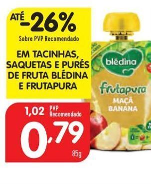 Minipreço Polpa de frutas blédina promoção