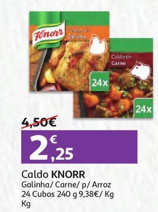 Auchan Caldo carne knorr promoção