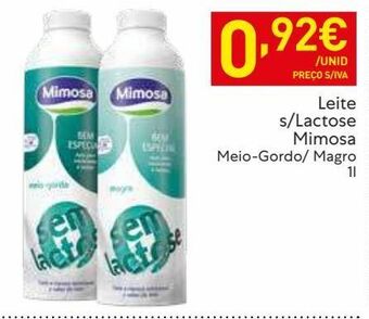 Recheio Leite sem lactose mimosa promoção
