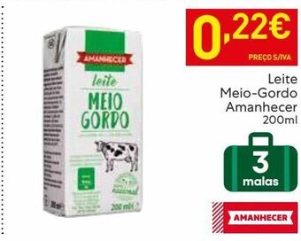 Recheio Leite amanhecer promoção