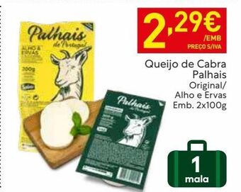 Recheio Queijo de cabra palhais promoção