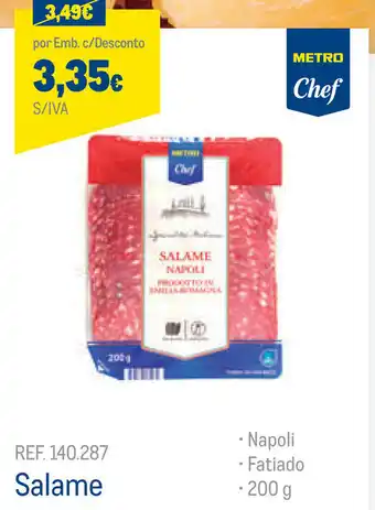 Makro Salame 200g promoção