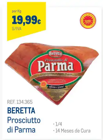 Makro Beretta Prosciutto de Parma 1/4 14 Meses de Cura promoção