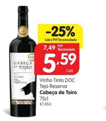 Minipreço Vinho tinto cabeça de toiro promoção
