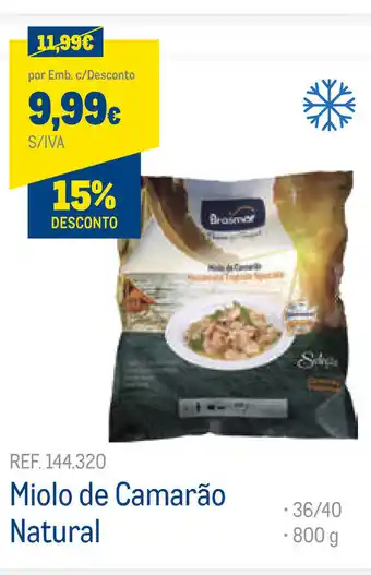 Makro Miolo de Camarão Natural 800g promoção