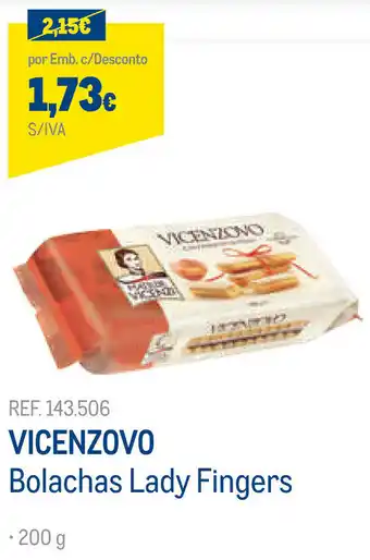 Vecenzovo Bolachas Lady Fingers 200g