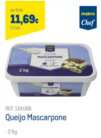 Makro Queijo Mascarpone 2kg promoção