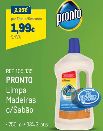 Makro Pronto Limpa Madeiras c/ Cabão 750ml promoção