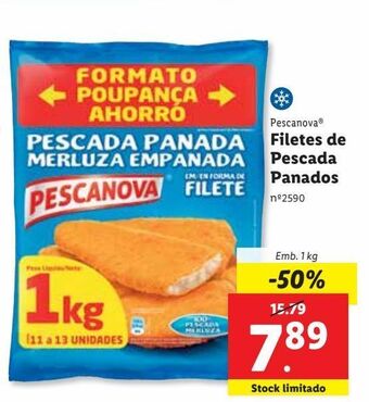 Lidl Palitos de peixe pescanova promoção