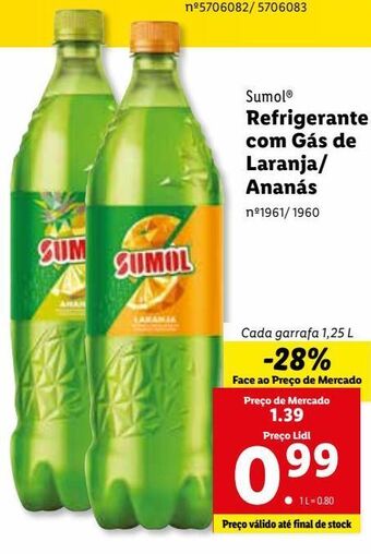 Lidl Refrescos sumol promoção