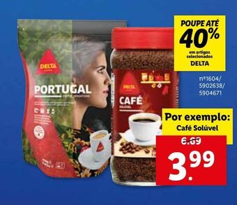 Lidl Café solúvel delta promoção