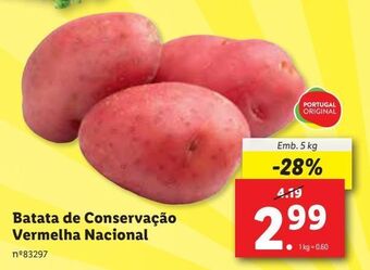Lidl Batatas promoção