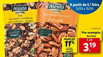 Lidl Nozes alesto promoção