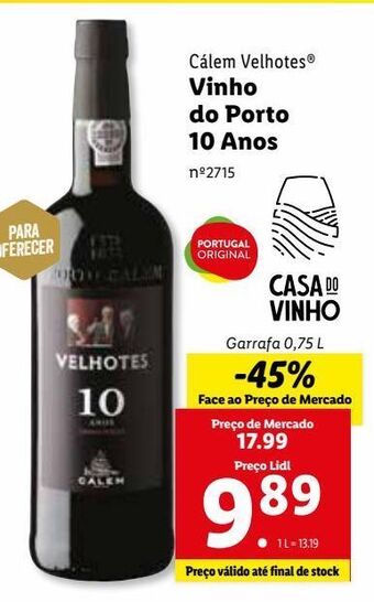 Lidl Vinhos velhotes promoção