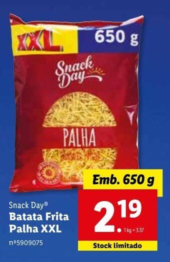 Lidl Batata chips promoção