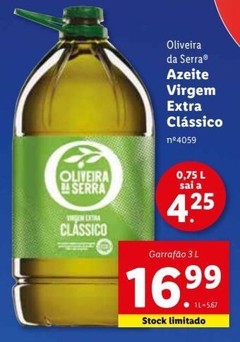 Lidl Azeite extravirgem oliveira da serra promoção