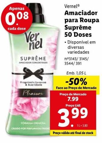 Lidl Amaciador vernel promoção