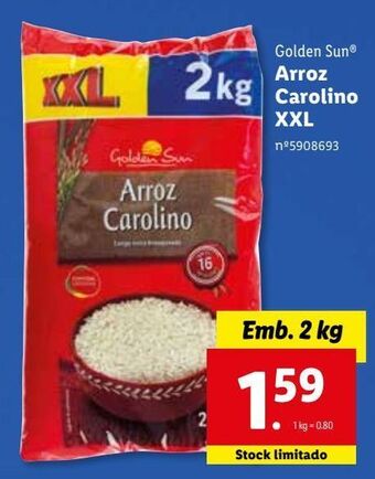 Lidl Arroz golden sun promoção