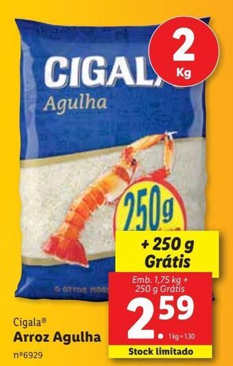 Lidl Arroz cigala promoção