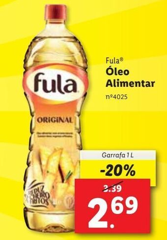 Lidl Óleo para fritar fula promoção
