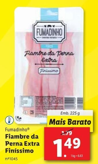 Lidl Presunto fumadinho promoção