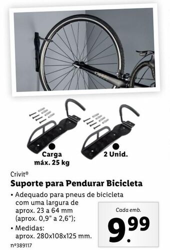 Lidl Suporte para bicicleta crivit promoção