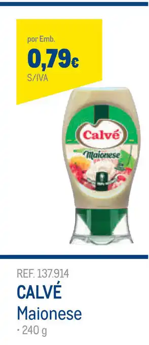 Makro Calvé Maionese 240g promoção
