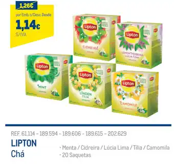 Makro Lipton Chá 20 Saquetas promoção