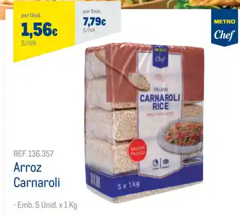 Makro Arroz Carnaroli 5 Unid x 1kg promoção