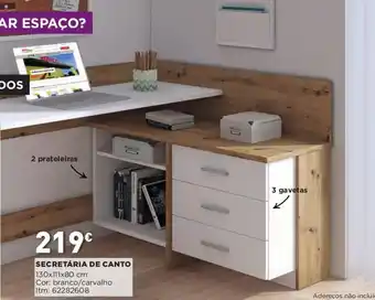 Bricomarché Secretaria de Canto 130x111x80cm promoção