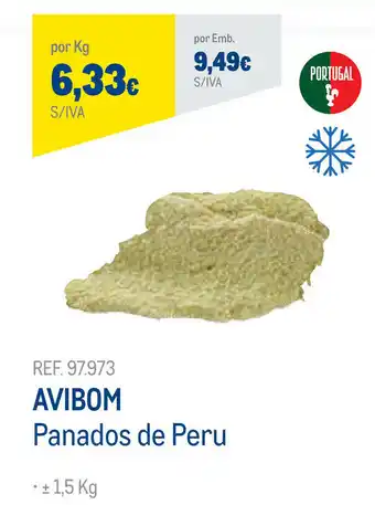 Makro Avibom Panados de Peru 1,5kg promoção