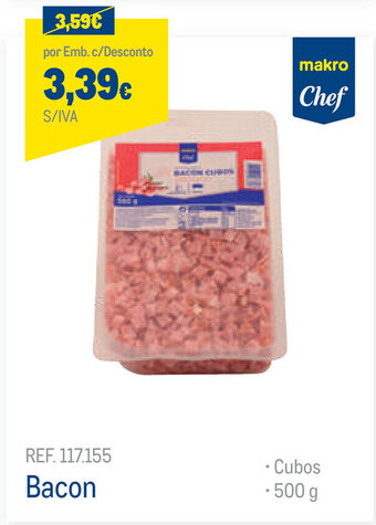 Makro Bacon 500g promoção