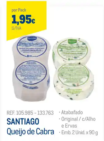 Santiago Queijo de Cabra 2 Unid x 90g