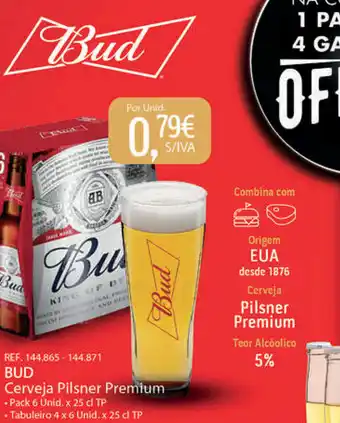 Makro Bud Cerveja Pilsner Premium 25cl promoção