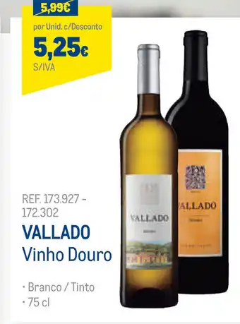 Makro Vallado Vinho Douro 75cl promoção