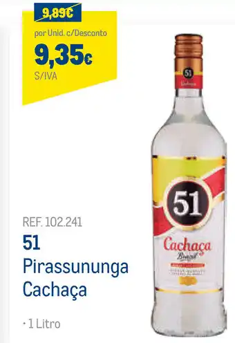 Makro 51 Pirassununga Cachaça 1 Litro promoção