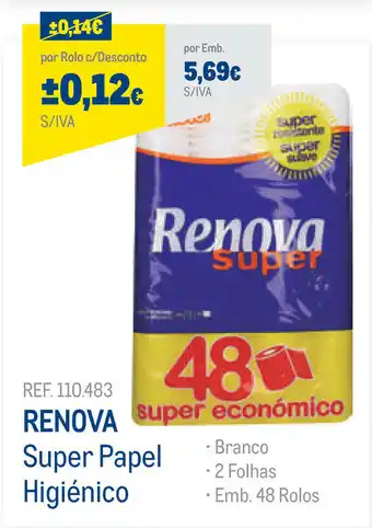 Makro Renova Super Papel Higiénico promoção