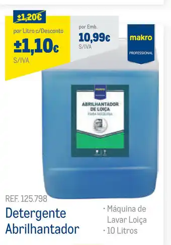 Detergente Abrilhantador 10 Litros