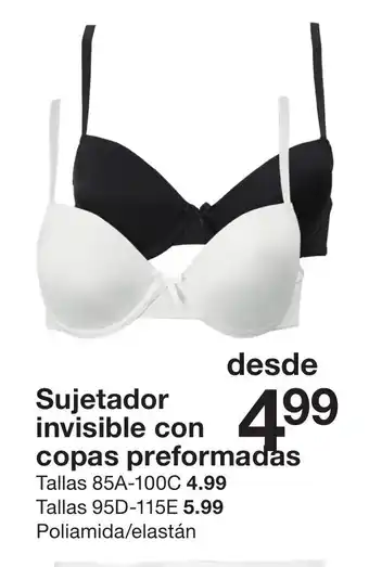 Sujetador Invisible con Copas Preformadas