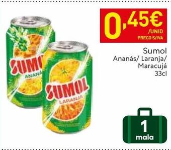 Recheio Refrescos sumol promoção