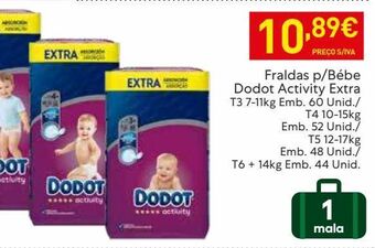 Recheio Fraldas dodot promoção