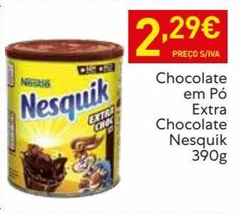 Recheio Chocolate em pó nesquik promoção