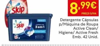 Recheio Detergente em cápsulas skip promoção