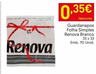 Recheio Guardanapos de papel renova promoção