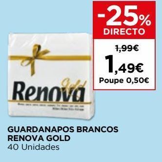El Corte Inglés Guardanapos de papel renova promoção