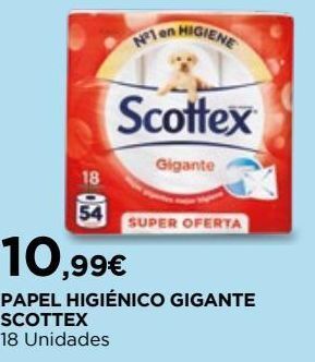 El Corte Inglés Papel higiênico scottex promoção