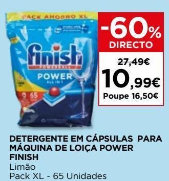 El Corte Inglés Detergente em cápsulas finish promoção