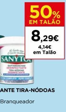 El Corte Inglés Detergente branqueador sanytol promoção